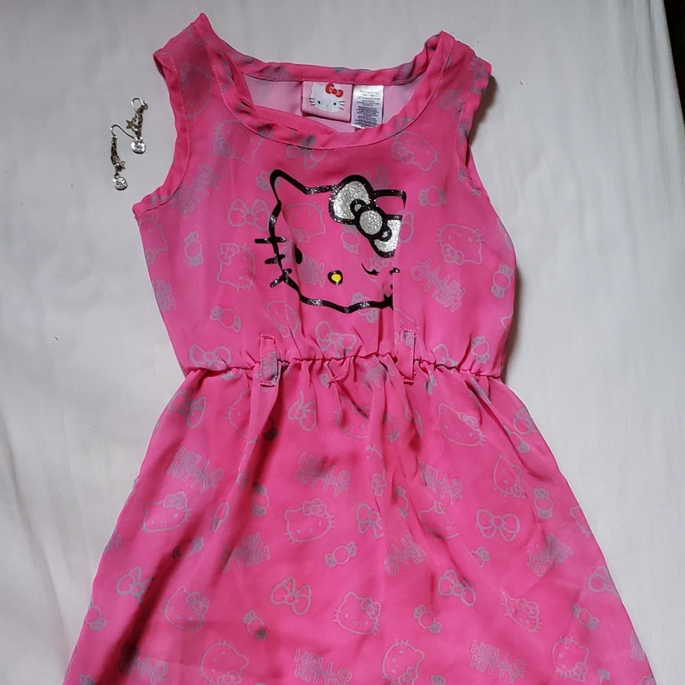 Girls Sanrio Hello Kitty High Low Dress Size Small